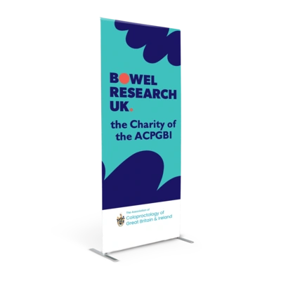 Bowel Research UK Fabric Stand