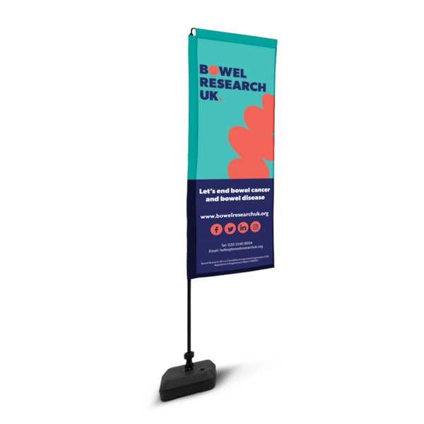 Bowel Reserach Flamingo Flag